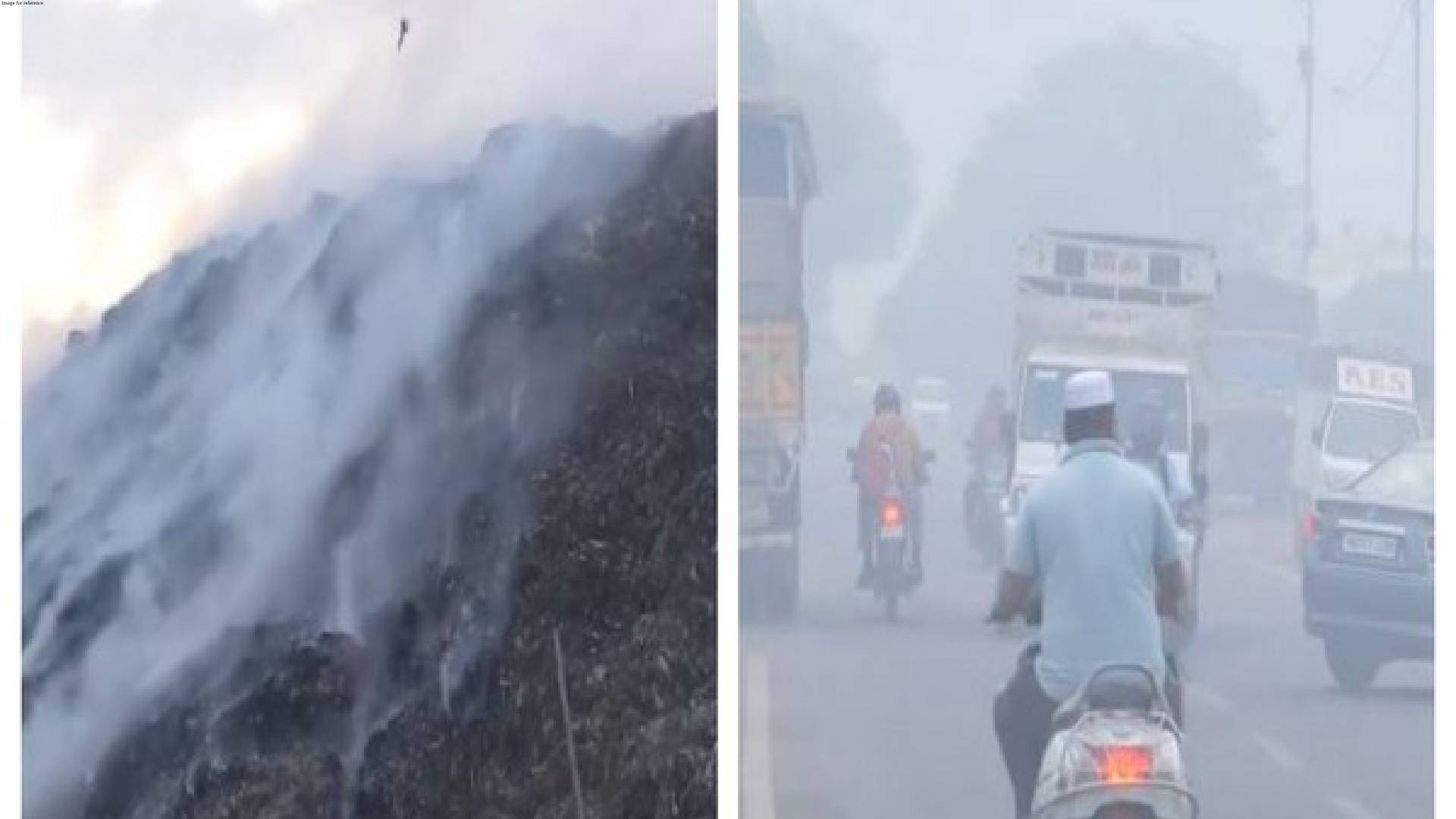 Ghazipur landfill fire: Locals grapple with breathing issues, eye and throat irritation